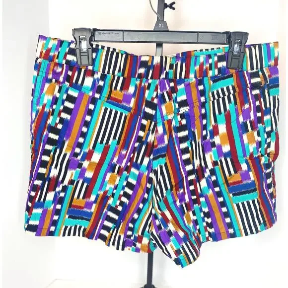 MISSONI rare funky color block printed men shorts , italian designer size XL NWT